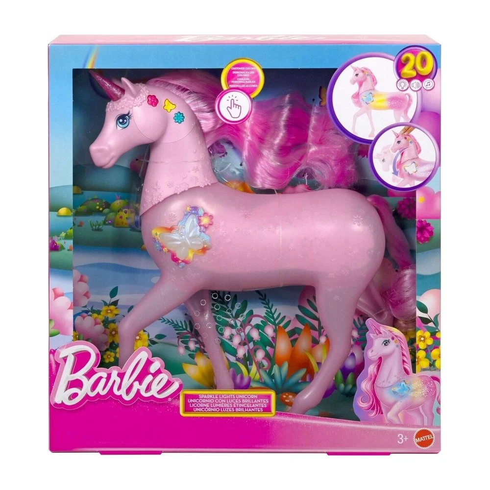 barbie cheval rose