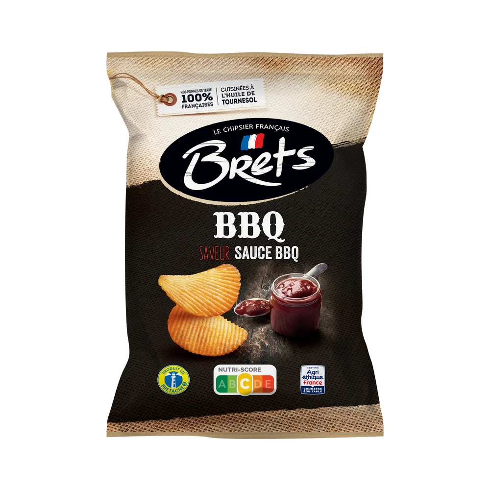 Chips BBQ Saveur Sauce Barbecue BRETS 125g