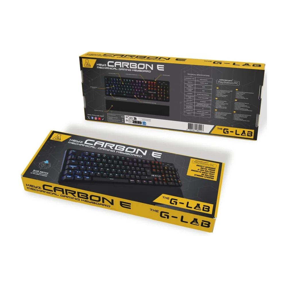 CLAVIER G-Lab - Keyz Carbon E Clavier Mécanique Gamer - 4