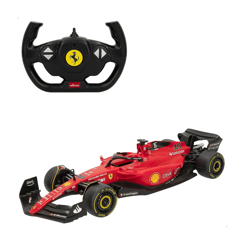 COLORBABY Rastar 41271 Ferrari F1-75 Licence Officielle Formule 1 Échelle 1:12 Véhicule radiocommandé Télécommande Télécommande 2,4 GHz Carlos Sainz + Charles Leclerc Marque : COLORBABY