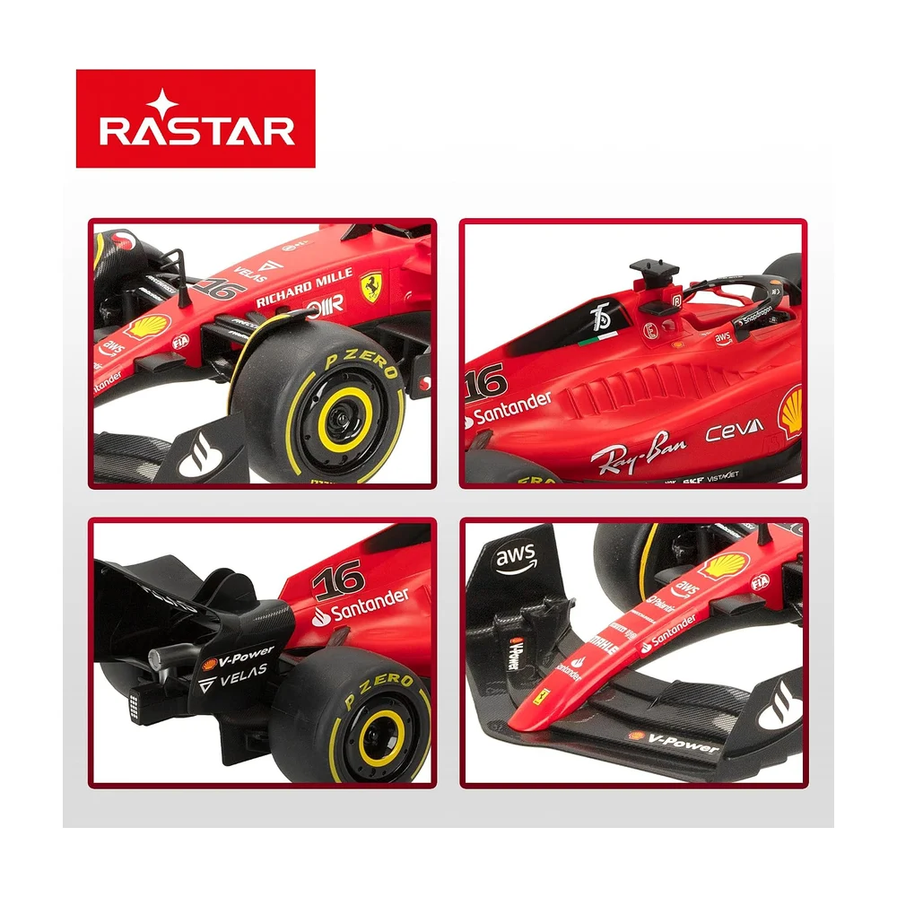 COLORBABY Rastar 41271 Ferrari F1-75 Licence Officielle Formule 1 Échelle 1:12 Véhicule radiocommandé Télécommande Télécommande 2,4 GHz Carlos Sainz + Charles Leclerc Marque : COLORBABY - 2