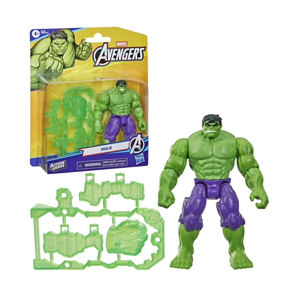 Figurine articulée Hulk Marvel Avengers ActionVerse et accessoires, 11,4 cm (4,5 pouces)