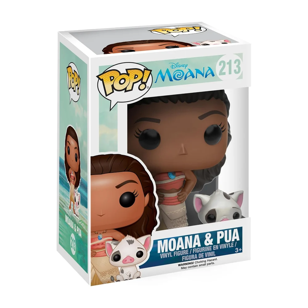 Figurine en vinyle Funko POP Disney n° 213 Vaiana et Pua - Vaiana