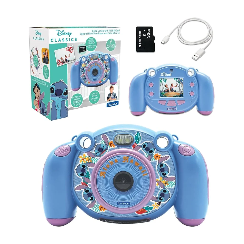 Lexibook, Disney Stitch, Appareil Photo Enfant 