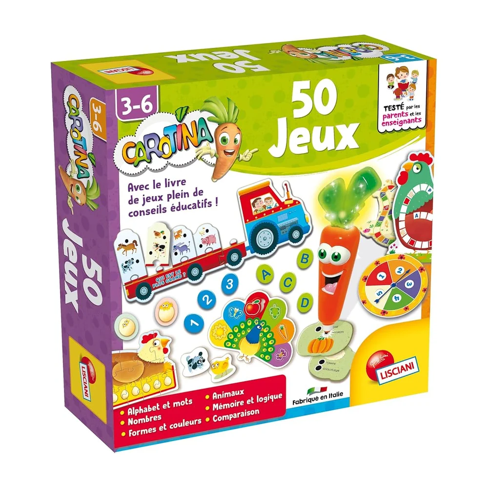 Lisciani - Carotina - Grand Coffret Éducatif Stylo Parlant - Dès 3 Ans