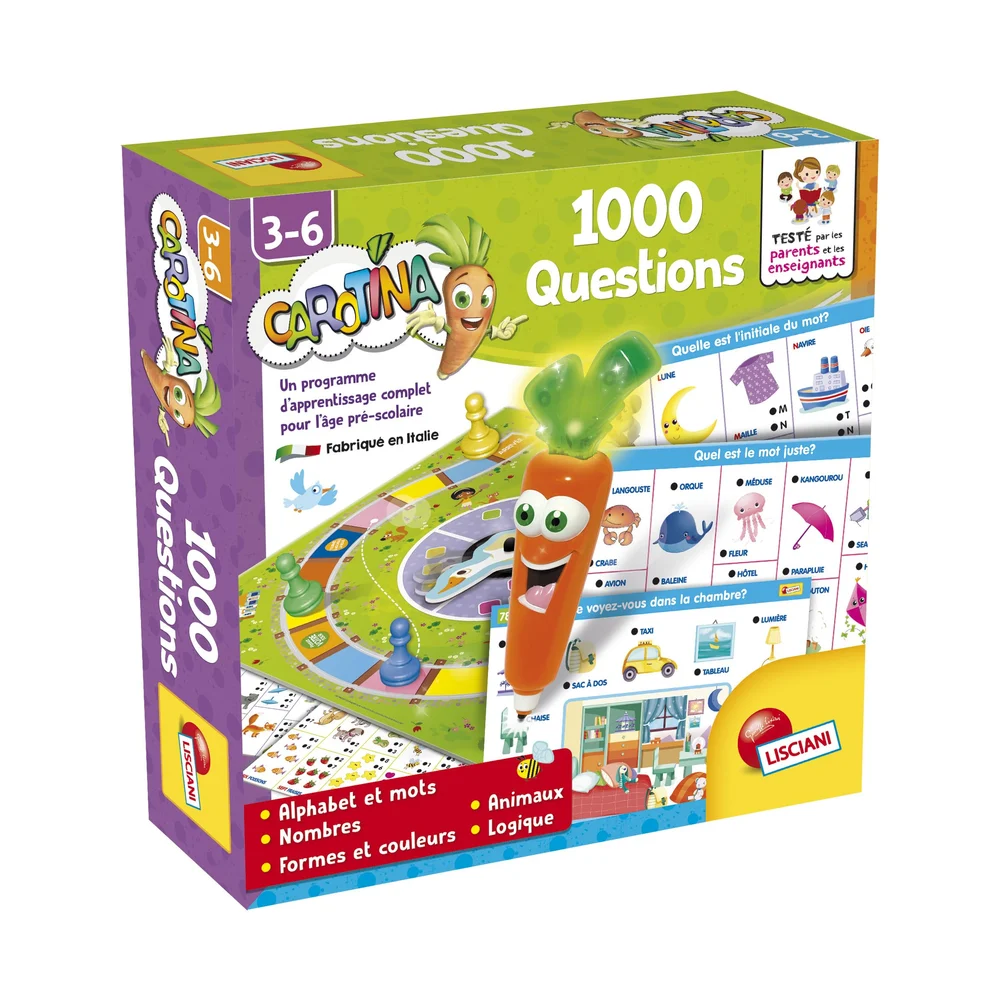 Lisciani - Carotina - Jeu des 1000 Questions