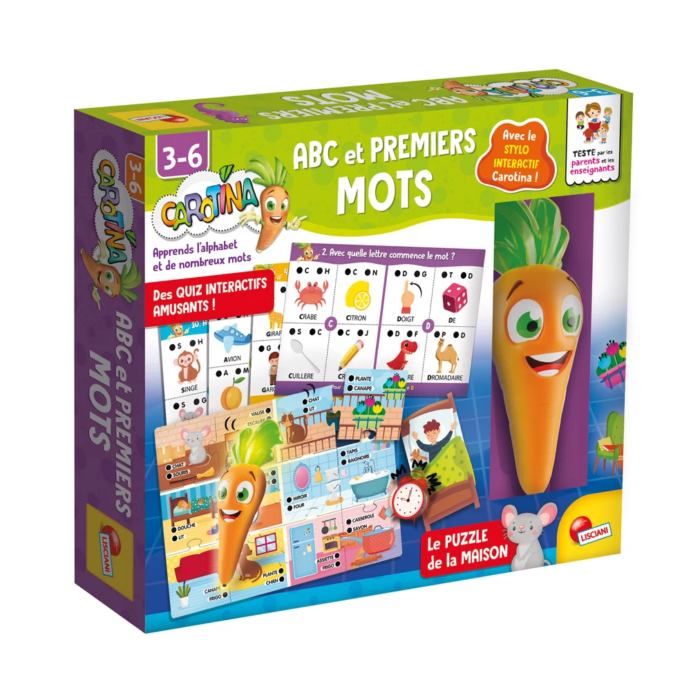 Lisciani - Carotina - Mes Premiers Mots - Magnétique - Dès 3 Ans