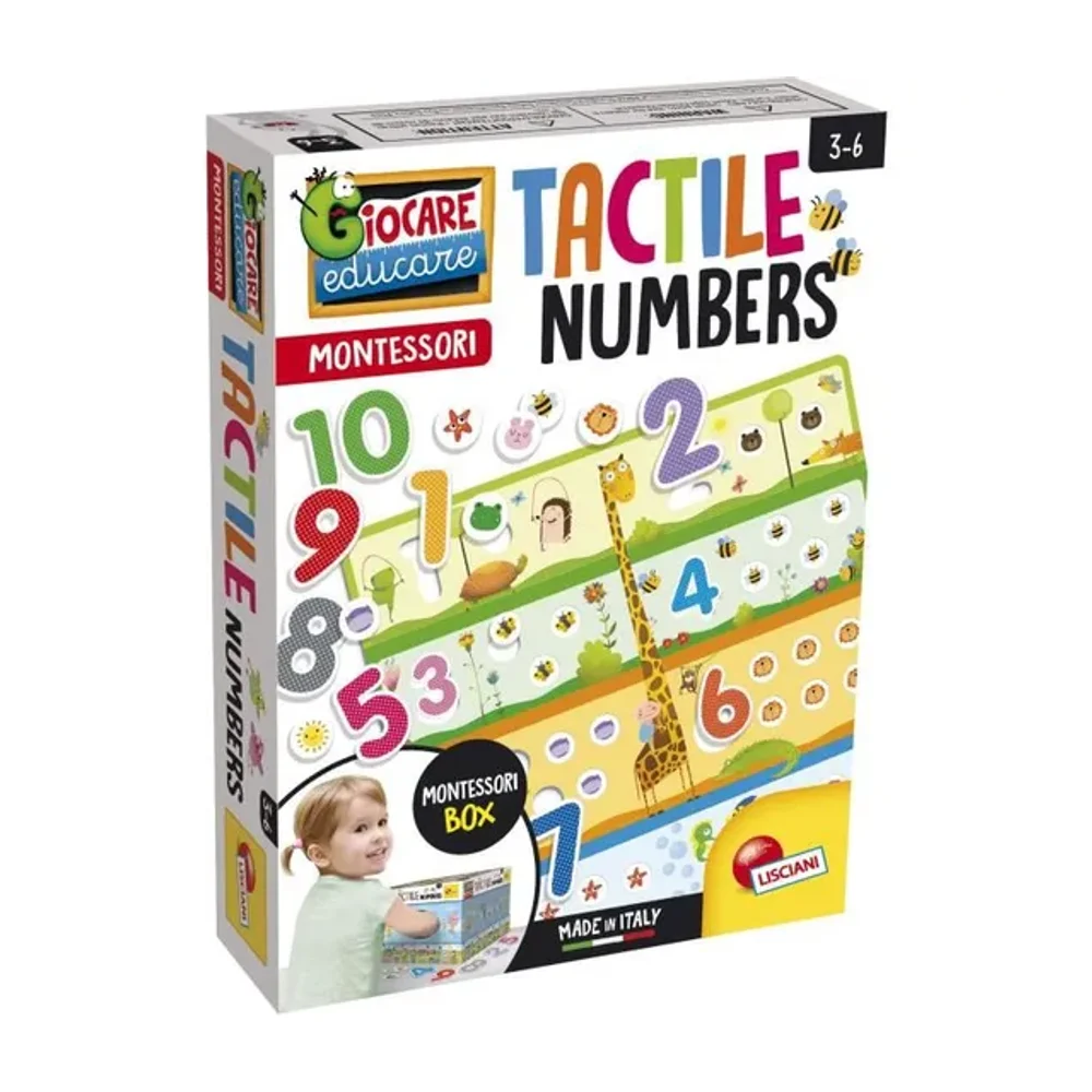 LISCIANI GIOCHI Montessori Plus Boite à nombres tactiles