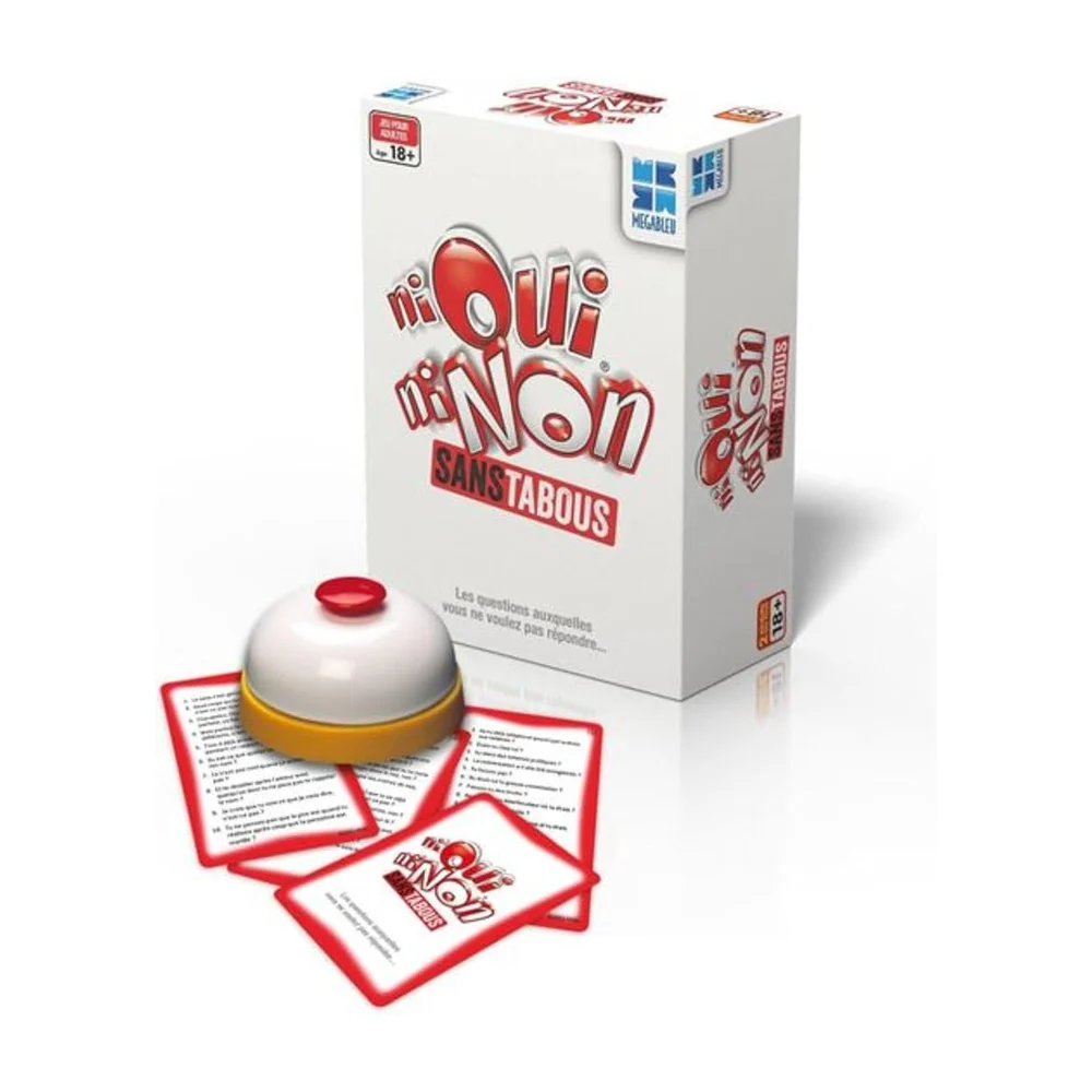 Megableu Ni Oui Ni Non sans Tabous - Jeu de Cartes Adulte 18+