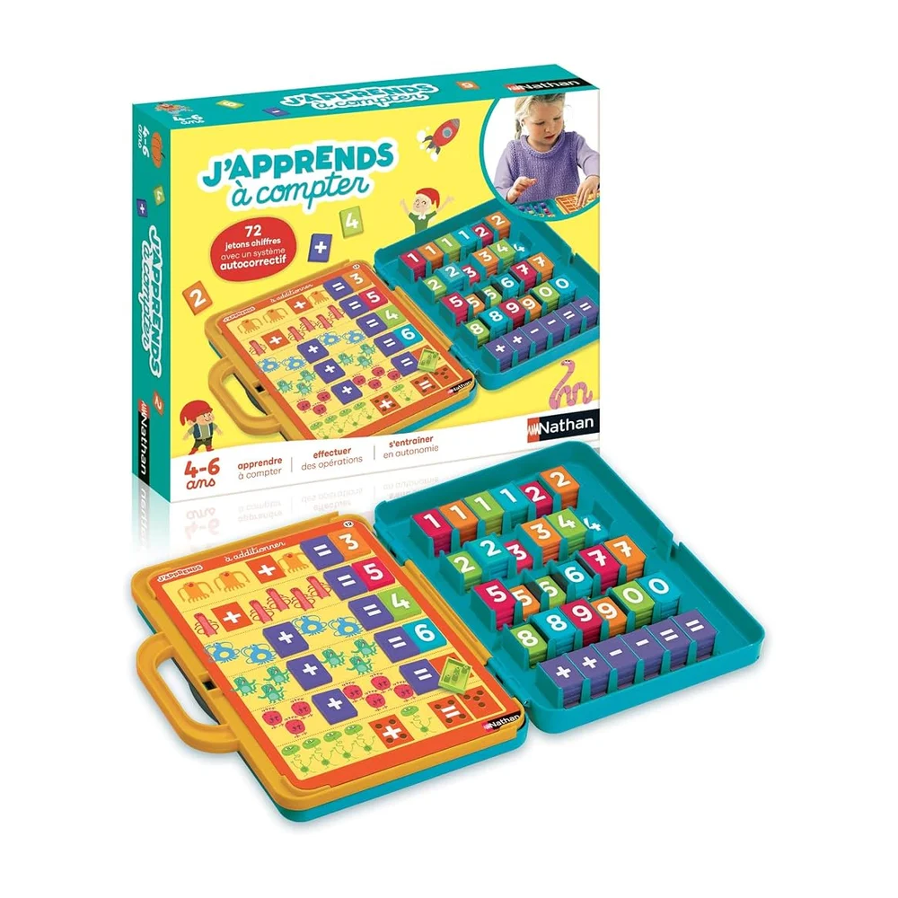 Nathan - j'apprends à compter - Jeu Enfant pour Apprendre à compter - 4-6 Ans