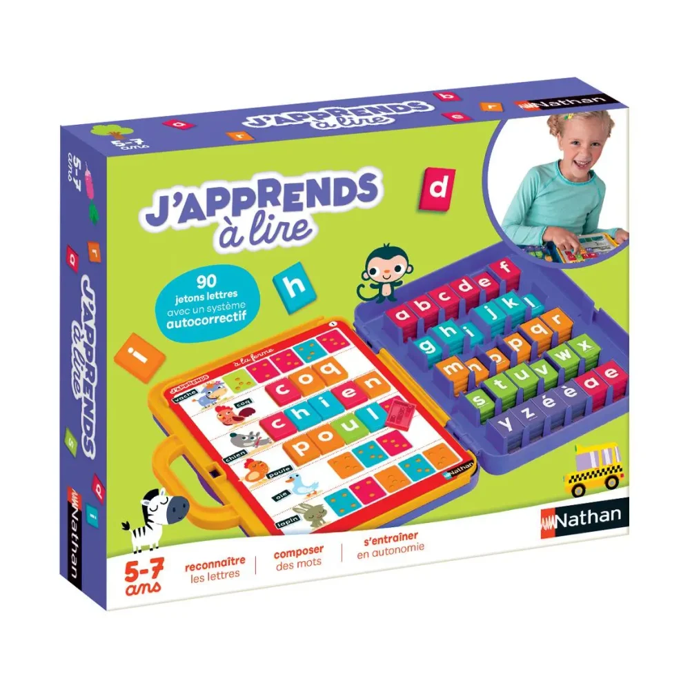 Nathan - J'Apprends à Lire - Jeu Enfant pour Apprendre la Lecture - 5-7 Ans