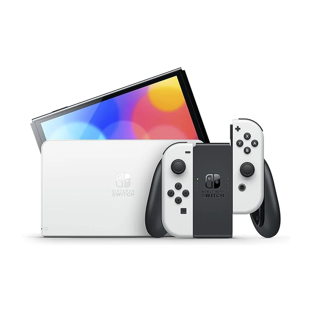 Nintendo Console Switch (modèle OLED) blanche - 2