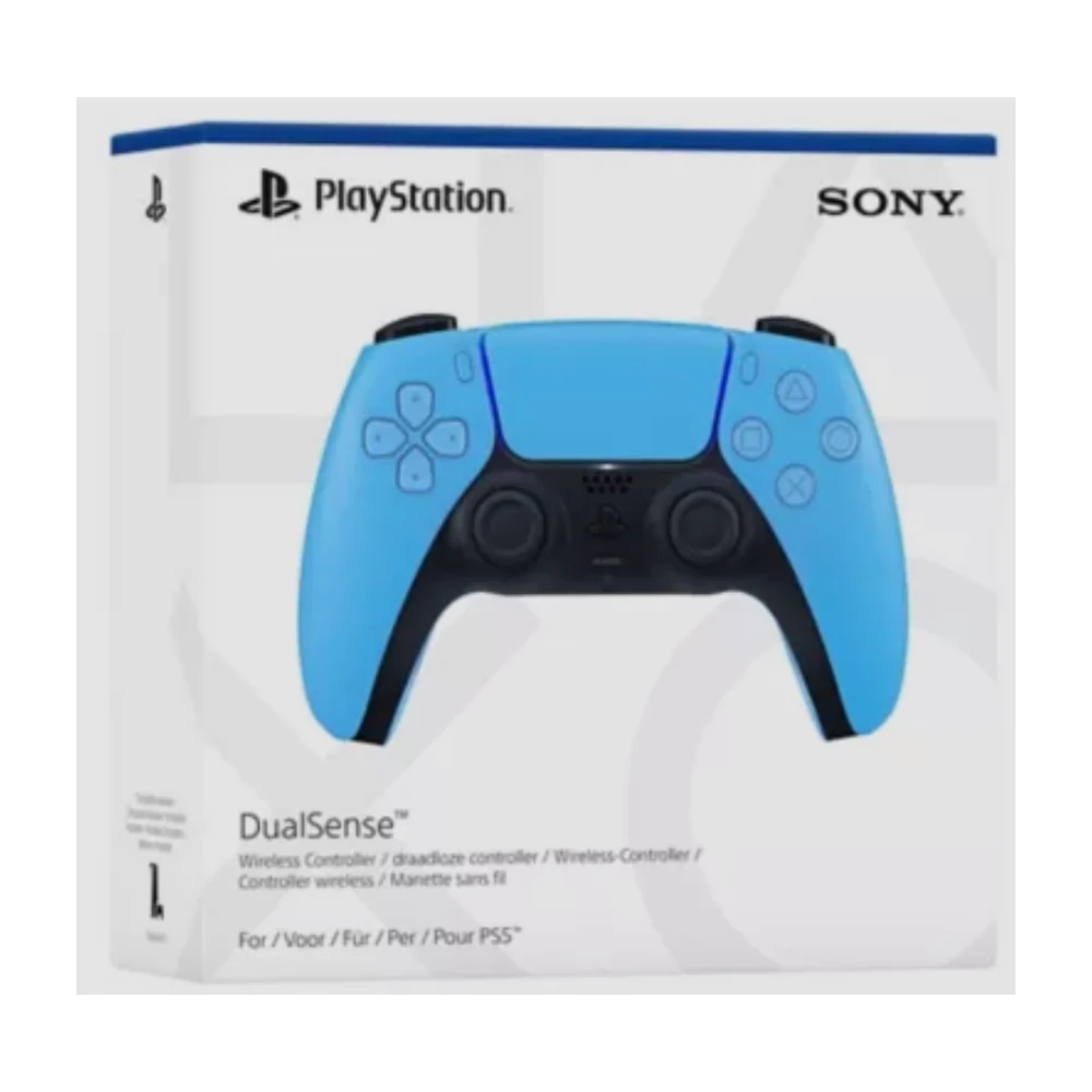 ony, Manette PlayStation 5 Officielle DualSense, Sans Fil, avec Retour Haptique & Gâchettes Adaptatives, Micro Intégré, Batterie Rechargeable, Compatible PS5/PC, Couleur : Starlight Blue