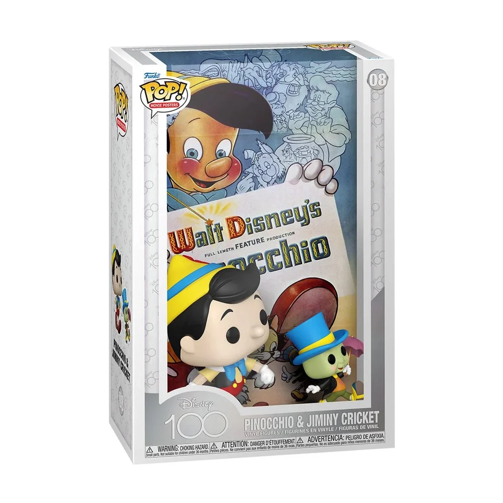 Pinocchio & Jiminy Cricket - Movie Poster Figurine Pop 100 ans de Disney #08 
