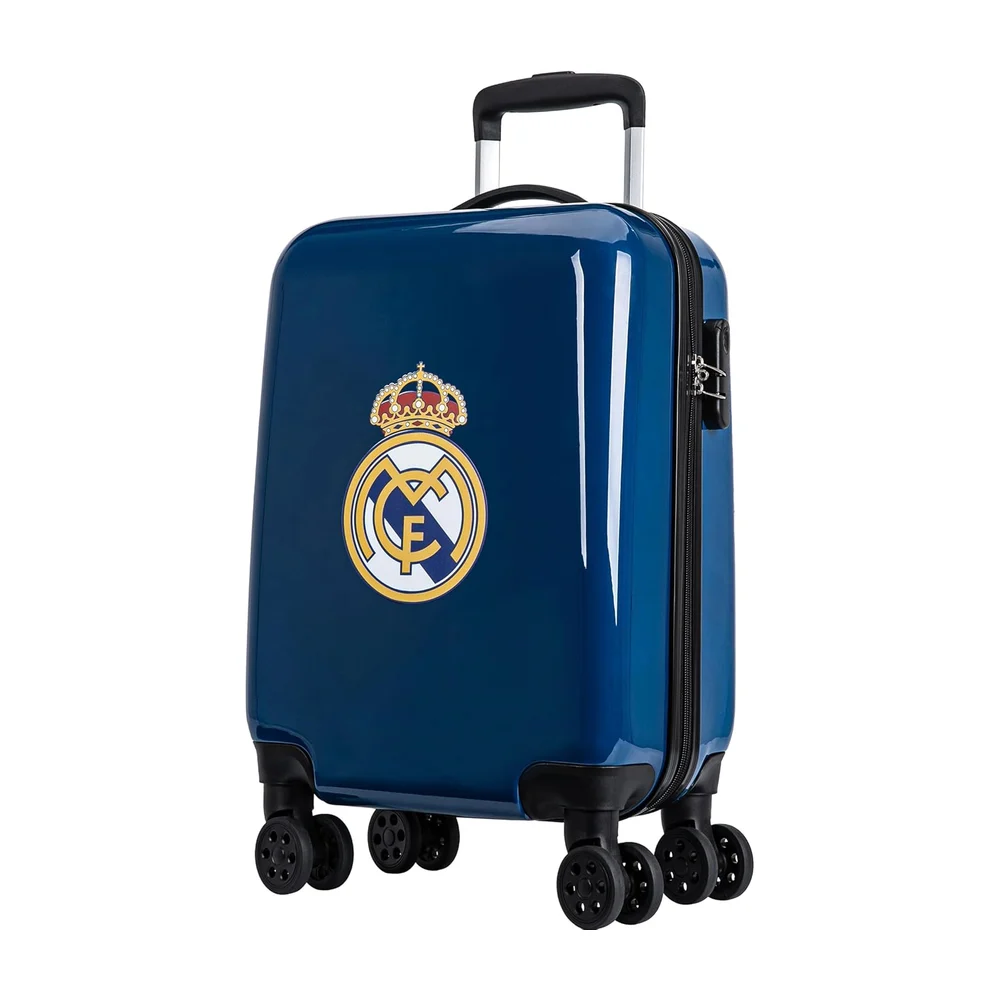  Real Madrid Valise Cabine Real - Collection Officielle 19 Pouces, Bleu, 48 x 33 x 21 cm, Sport