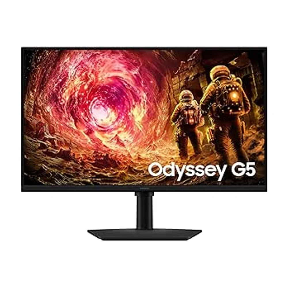 Samsung Écran Gaming Odyssey G5 G50F 27", 165 Hz, QHD (2560 x 1440), 1ms, 1.000:1, Inclinable, Orientable, Pivotable et Ajustable en Hauteur, HDMI (2.0), Display Port (1.2), LS27FG502EUXEN