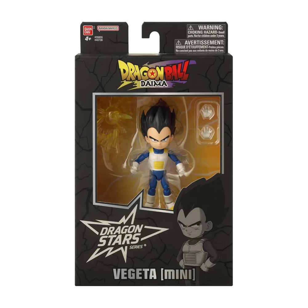 Série Dragon Stars – Dragon Ball DAIMA – Vegeta [Mini], figurine articulée de 13 cm (5 pouces)