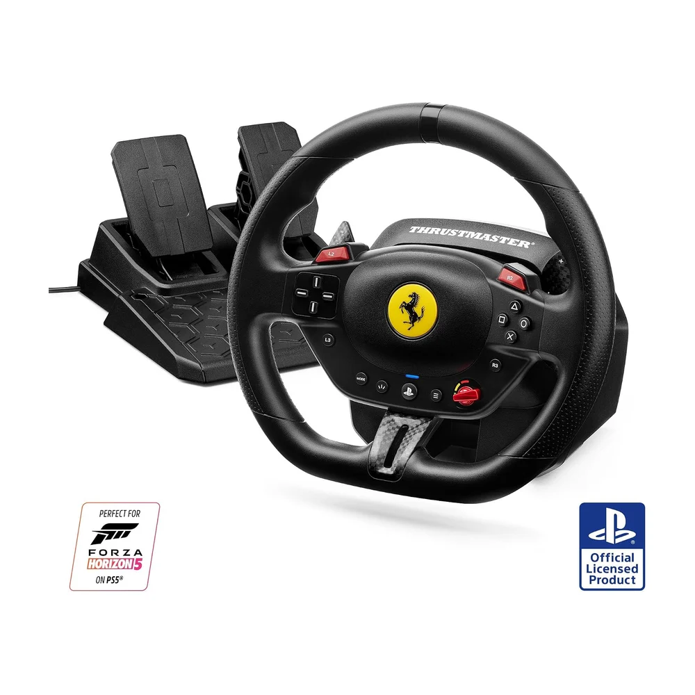 Thrustmaster T98 Ferrari 296 GTB - Volant et Pédalier - PS5 & PC