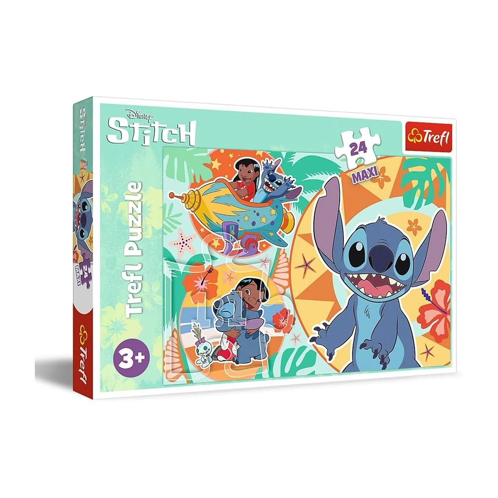 Trefl - Lilo & Stitch, Joyeuse journée de Lilo & Stitch PUZZLE MAXI