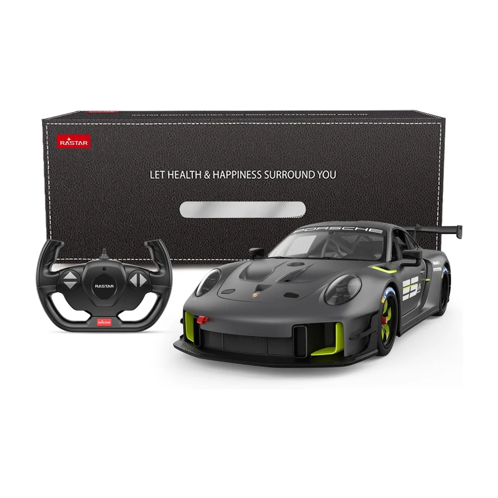 Voiture télécommandée RASTAR (échelle 1/14) – Porsche 911 GT2 RS Clubsport 25 – Gris, 2,4 GHz – Jouet Porsche pour enfants - 3